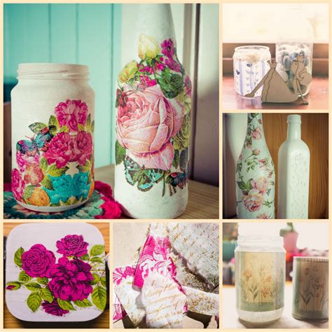 A Wonderful Tutorial On How To Decoupage On Glass Love The Floral