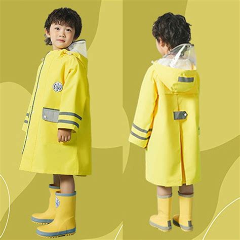 South Korea Lemonkid Simple British Style Solid Color Raincoat Vibrant