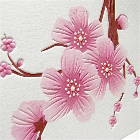 Items Similar To Cherry Blossom Cards Large Blossom On Etsy