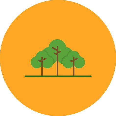 Ilustración De La Llanura Forestal Vector Premium