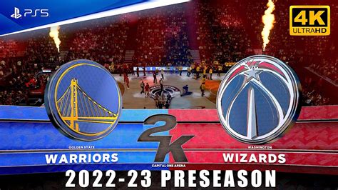 Nba K Ps Uhd K Ultra Hd Preseason Gameplay Warriors Vs Wizards