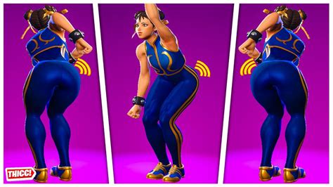 Fortnite Surfin Bird Emote With Chun Li Extended Version Thicc 🍑😘