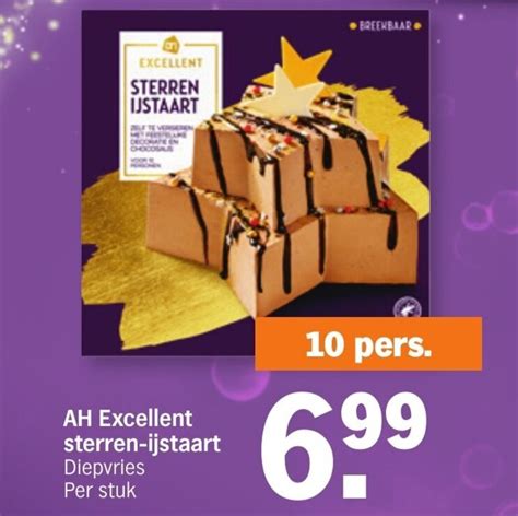 Ah Excellent Sterren Ijstaart Aanbieding Bij Albert Heijn