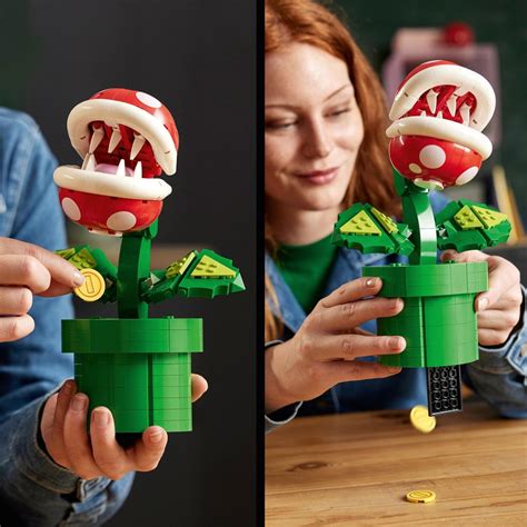 Lego Super Mario Piranha Plant Model Set For Adults Smyths Toys