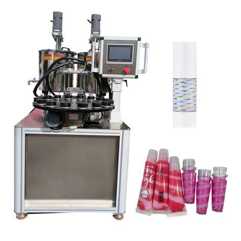 Small Cosmetic Cream Filling Injector Machines Lotion Automatic