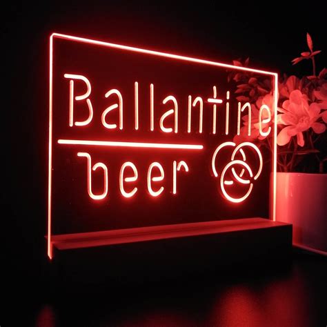 Ballantine Beer Bar Neon Pub Bar Sign Led Lamp Pro Led Sign