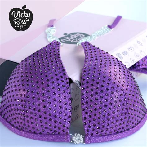 Purple Bikini Fitness Npc Ifbb Ocb Vicky Ross Fit