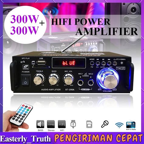 Jual Cod STOK SIAP BT 298A BAYAR DI TEMPAT POWER AMPLIFIER BLUETOOTH