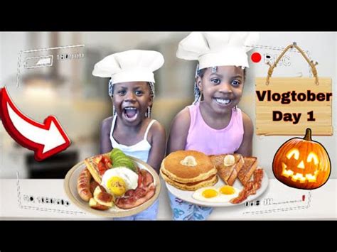 The Girls Cooked Breakfast Surprise Vlogtober Day Youtube