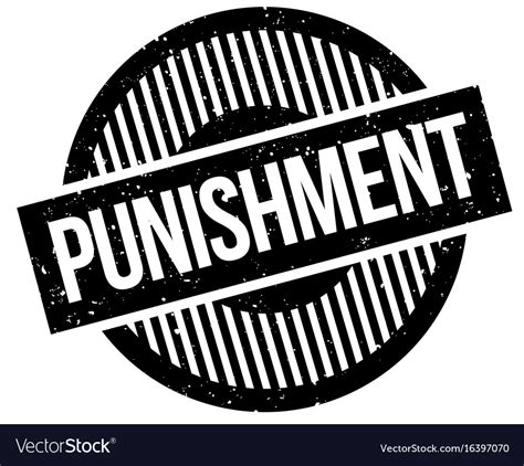 Punishment Rubber Stamp Royalty Free Vector Image