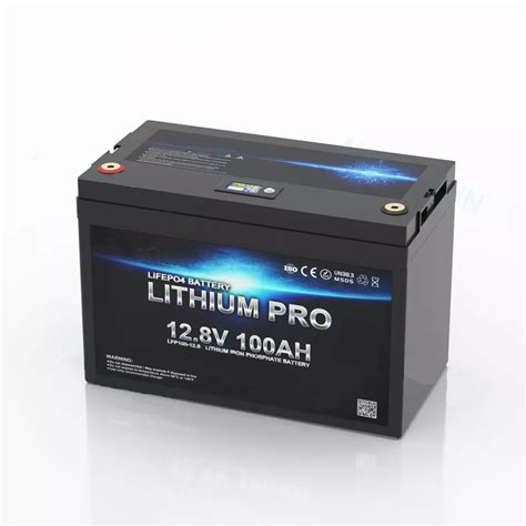 12v 100ah بطارية ليثيوم Lifepo4 بطارية دورة عميقة قابلة لإعادة الشحن