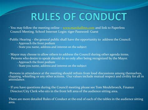 Ppt Rules Of Conduct Powerpoint Presentation Free Download Id2836130