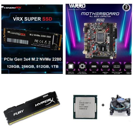 Jual Paket Prosessor Intel Core I5 Gen 6 LGA 1151 H110 DDR4 NVME