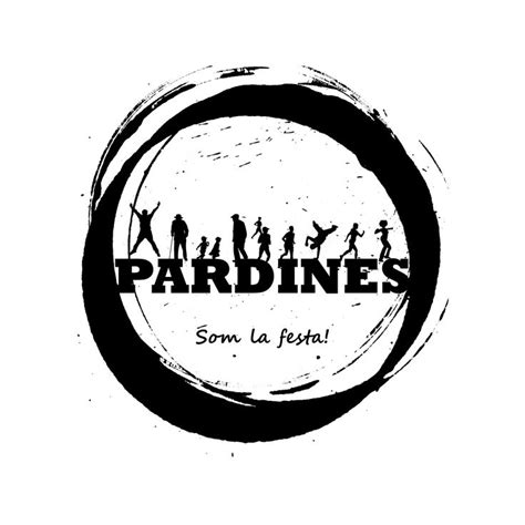 The Logo For Paradines With People Silhouetted In Black On A White