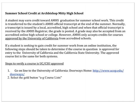 (pdf). - Archbishop Mitty High School