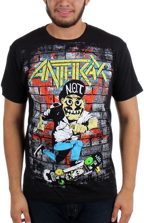 Anthrax - Mens Skater Guy T-shirt in Black