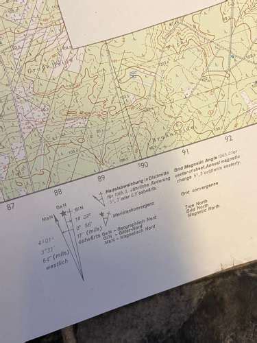 Post Ww British Army Soltau L Neburg Training Area Slta Nato Map