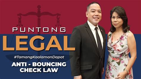 Puntong Legal Episode 16 Usapang Anti Bouncing Check Law 05 19 21