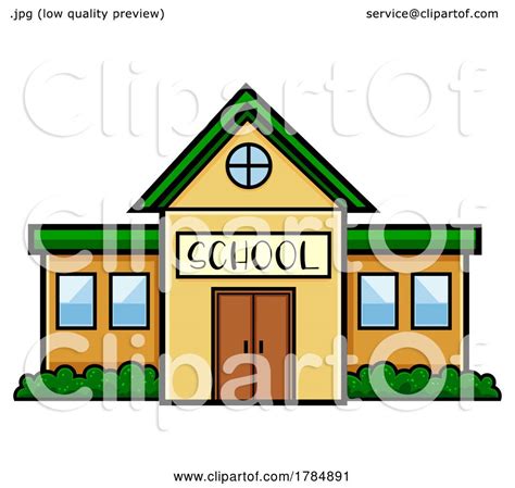 Cartoon School Building by Hit Toon #1784891