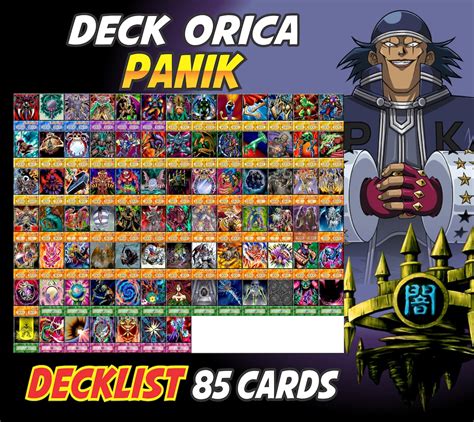 Panik 85 Cards Deck Anime Orica Yugioh Etsy