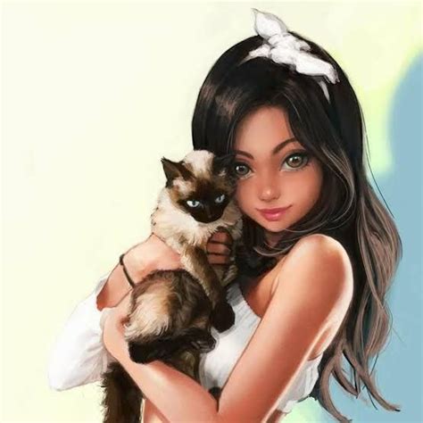 Siamese Cat Tattoos Siamese Cats Cat Drawing Girl Drawing Girl