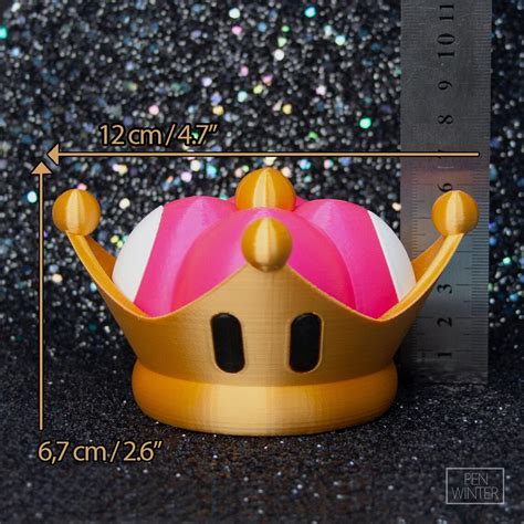 Super Crown Cosplay 3d Print Bowsette Booette Chompette Etsy