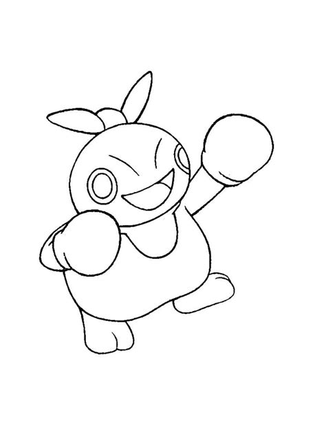 Makuhita Pokemon Coloring Pages