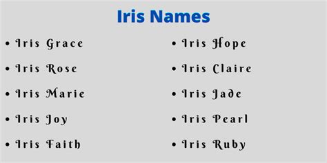 400 Cute Middle Names For Iris That Will Amaze Everyone