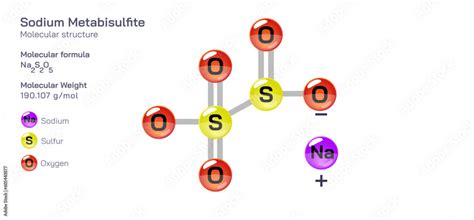 Sodium Metabisulfite Molecular Structure Formula Periodic Table