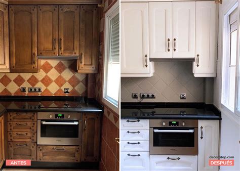 20 Cocinas Antes y Después cambios increíbles con PINTURA