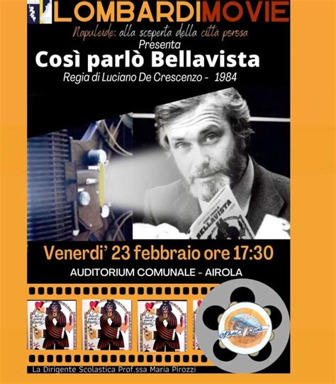 Cos Parl Bellavista Proiezione Del Film Di De Crescenzo All