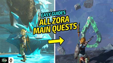 Easy Guide All Zoras Domain Quests Sidon Of The Zora And More