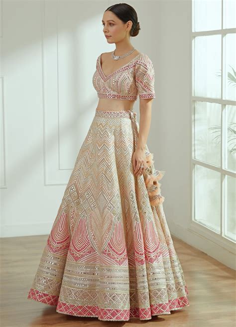 Ira Pink Organza Lehenga Set Fabilicious Fashion