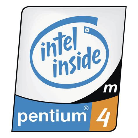 Pentium 4 Processor M Logo PNG Transparent & SVG Vector - Freebie Supply