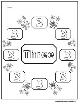 Numbers 1-20 Coloring Pages by Learn and Teach with me | TPT