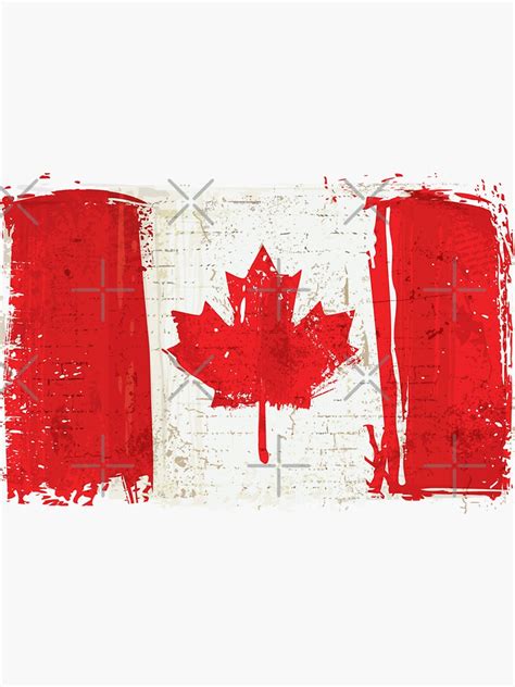 Official Flag Of Canada Sticker By AmericanDesing Redbubble