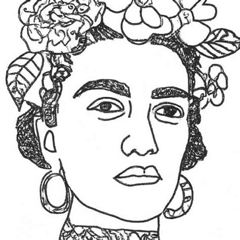 Desenhos De Frida Kahlo Para Imprimir E Colorir Pintar