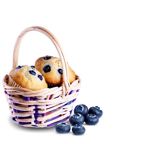 Download Blueberry Muffins Basket Png 05212024