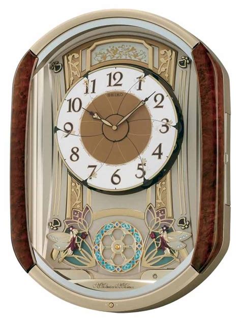 Seiko Qxm275brh Melodies In Motion Clock The Clock Depot