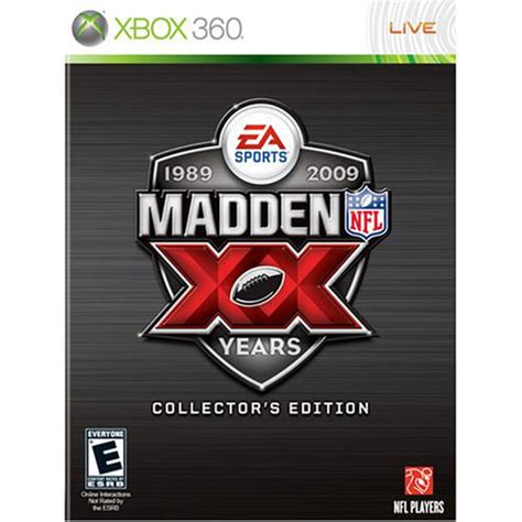 Madden Nfl 09 20th Anniversary Collectors Edition Xbox 360 Game