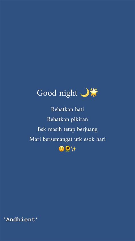 Good Night Kutipan Selamat Malam Kata Kata Kutipan Motivasi