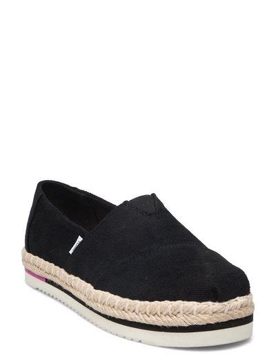 TOMS Alpargata Platform Rope Flat Espadrilles Boozt