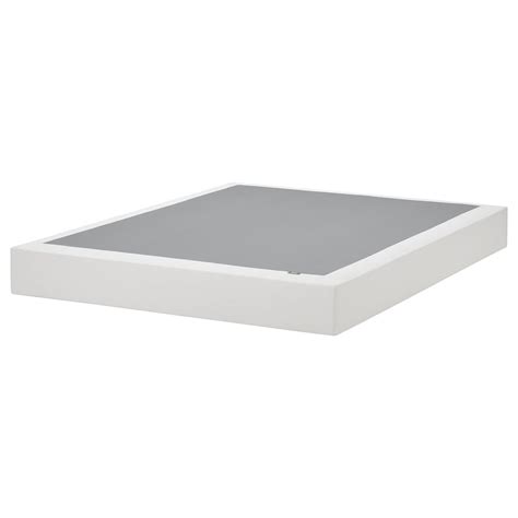 LYNGÖR White, double bed base cover - IKEA