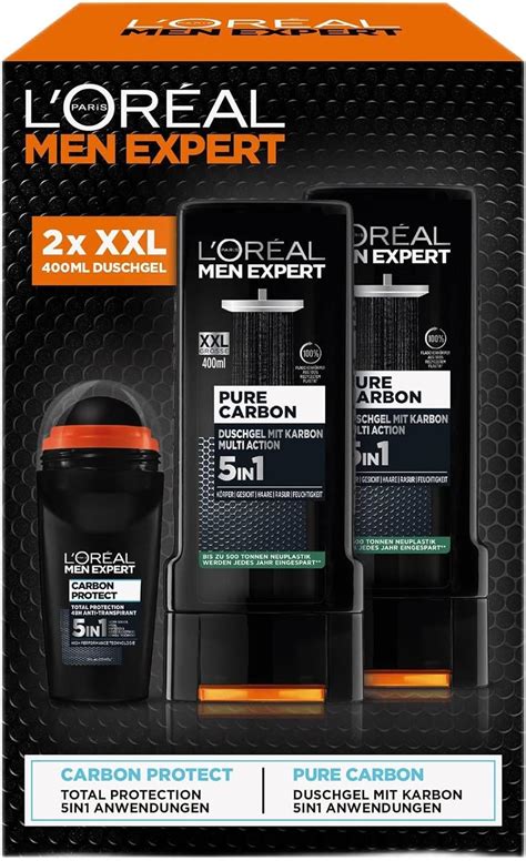 L Oréal Men Expert Coffret cadeau pour homme avec déodorant 5 en 1 et