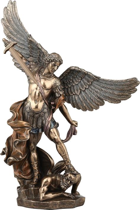 Veronese Design Inch Archangel Saint Michael Tramples Demon