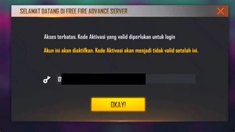 Cara Mendapatkan Kode Aktivasi FF Advance Server Juli 2023