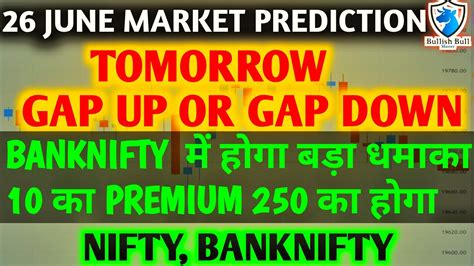 Wednesday Th June Big Gap Up Down Nifty Bank Nifty Prediction