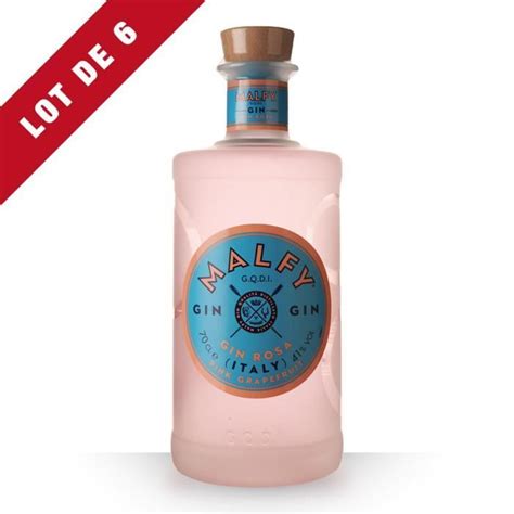 Gin Malfy Rosa 70cl Lot De 6 La Cave Cdiscount