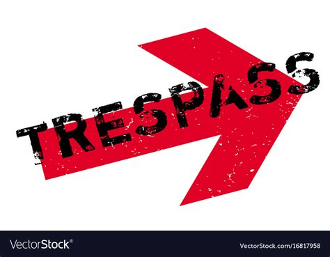 Trespass Rubber Stamp Royalty Free Vector Image