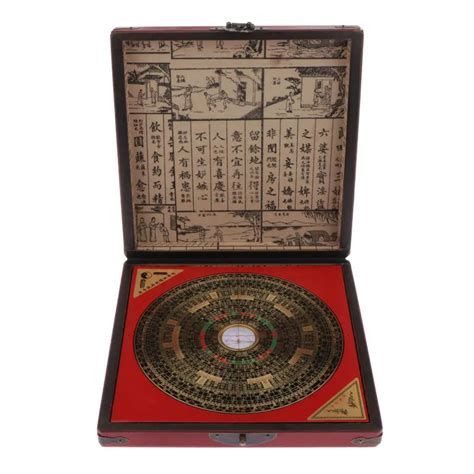 Xgngan Classic Chinese Feng Shui Luo Pan Tool Ancient Compass Bring Good Luck Collectables